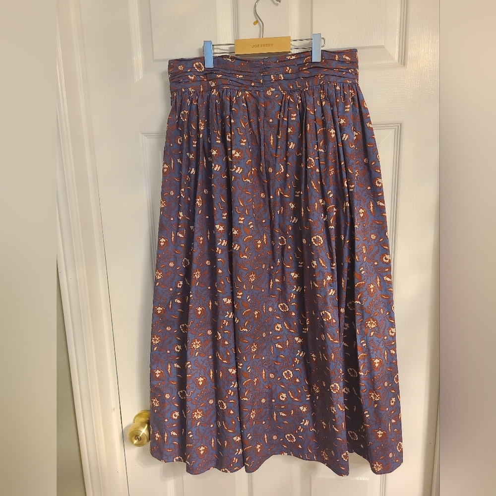 Joie Purple Floral Midi Skirt